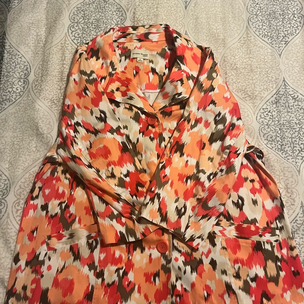 Colorful Abstract Print Jacket - Picture 3 of 4